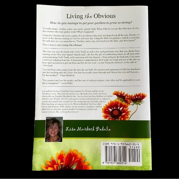 Living the Obvious, a beautiful devotion book signed by the author, Lisa Padula - Picture 2 of 5